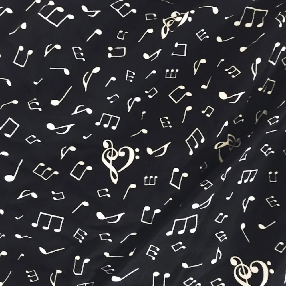 Hot Topic Vintage Black & White Music Note Fit & Flare Dress Size Large - Picture 5 of 11
